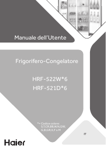 Manuale Haier HRF-522WBB6 Frigorifero-congelatore