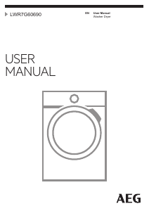 Manual AEG LWR7G60690 Washer-Dryer