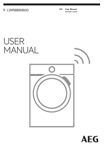 Handleiding AEG LWR8B80600 Was-droog combinatie
