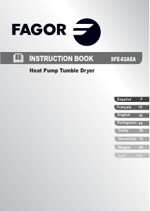 Manual Fagor SFE-82AEA Dryer