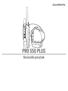 Priručnik Garmin Pro 550 Plus Elektronička ogrlica