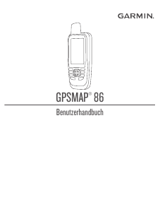 Bedienungsanleitung Garmin GPSMAP 86sci Outdoor navigation