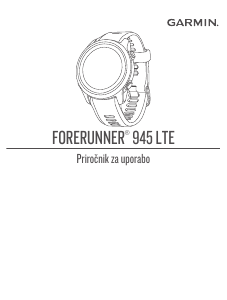 Priročnik Garmin Forerunner 945 LTE Pametna ura