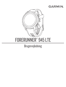 Brugsanvisning Garmin Forerunner 945 LTE Smartwatch