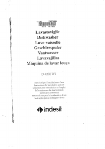 Handleiding Indesit D 4200 WI Vaatwasser