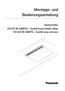 Bedienungsanleitung Panasonic KH-DX98GMEPG Dunstabzugshaube