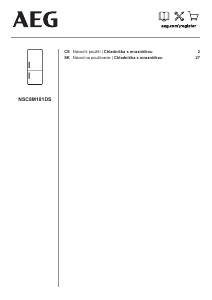 Manuál AEG NSC8M181DS Lednice s mrazákem