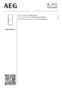 Manual AEG NSC8M181DS Fridge-Freezer