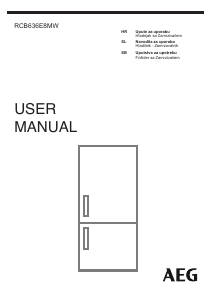 Priročnik AEG RCB636E8MW Hladilnik in zamrzovalnik