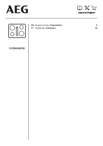 Käyttöohje AEG CCE84543CB Keittotaso