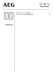 Bruksanvisning AEG CCE84543CB Kokeplate