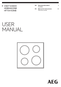 Bedienungsanleitung AEG HDB64623NB Kochfeld