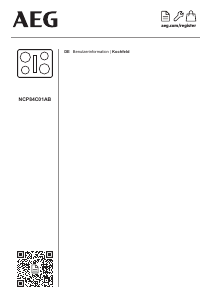 Bedienungsanleitung AEG NCP84C01AB Kochfeld