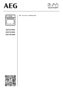 Manual AEG BSE782380B Oven