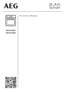 Manual AEG BSE792380B Oven