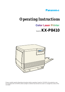 Handleiding Panasonic KX-P8410 Printer
