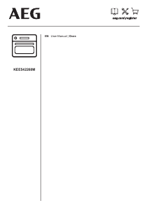 Manual AEG KEE542260M Oven