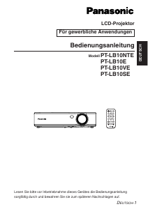 Bedienungsanleitung Panasonic PTLB10NTE Projektor