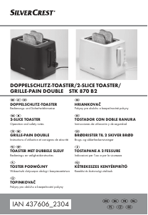 Bedienungsanleitung SilverCrest STK 870 B2 Toaster