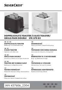 Manual SilverCrest IAN 437606 Toaster