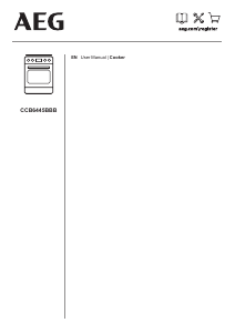 Handleiding AEG CCB6445BBB Fornuis