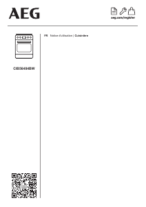Mode d’emploi AEG CIB56484BW Cuisinière