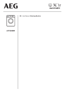 Handleiding AEG LR7G84BW Wasmachine