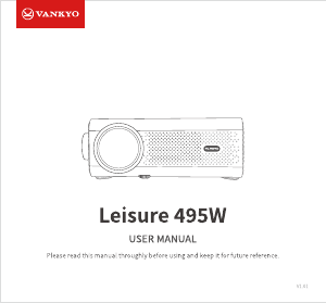 Handleiding Vankyo Leisure 495W Beamer