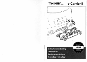 사용 설명서 Twinny Load e-Carrier II 자전거 캐리어