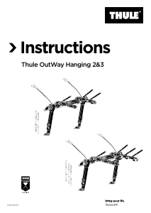 Kasutusjuhend Thule OutWay Hanging 3 Jalgrattahoidik