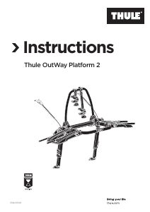 Handleiding Thule OutWay Platform 2 Fietsendrager