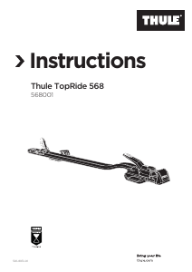 Handleiding Thule TopRide 568 Fietsendrager