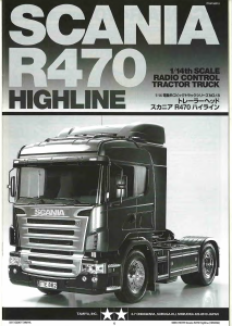 Mode d’emploi Tamiya 56318 Scania R470 Highline Voiture radiocommandée
