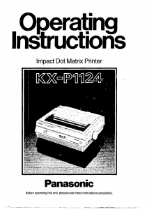 Handleiding Panasonic KX-P1124 Printer