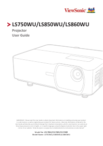 Handleiding ViewSonic LS850WU Beamer