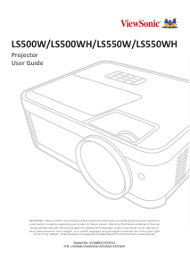 Handleiding ViewSonic LS550W Beamer