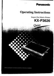 Handleiding Panasonic KX-P3626 Printer