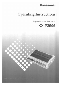 Handleiding Panasonic KX-P3696 Printer