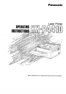 Handleiding Panasonic KX-P4410 Printer