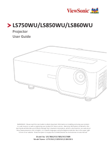 Manual ViewSonic LS860WU Projector
