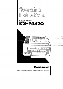 Handleiding Panasonic KX-P4420 Printer