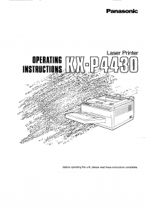 Manual Panasonic KX-P4430 Printer