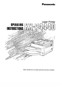 Handleiding Panasonic KX-P4440 Printer