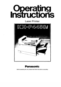 Handleiding Panasonic KX-P4450I Printer