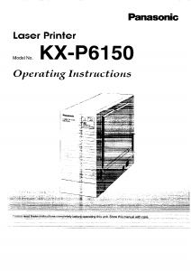 Handleiding Panasonic KX-P6150 Printer