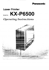 Handleiding Panasonic KX-P6500 Printer