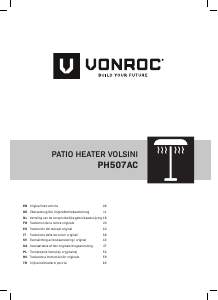 Manual Vonroc PH507AC Patio Heater