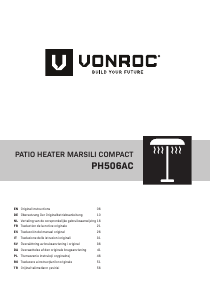 Handleiding Vonroc PH506AC Terrasverwarmer