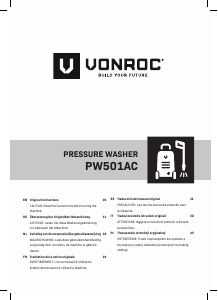 Manual de uso Vonroc PW501AC Limpiadora de alta presión