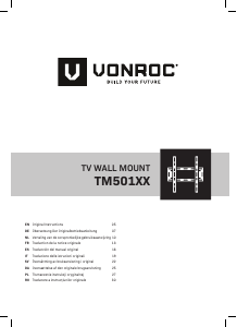 Brugsanvisning Vonroc TM501XX Vægbeslag